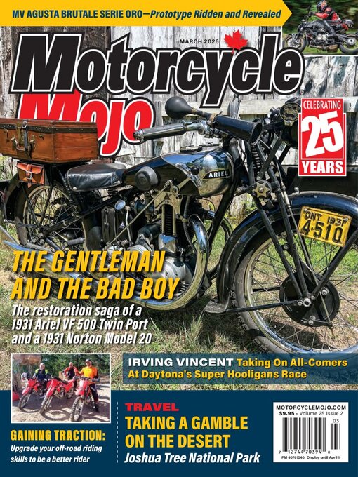 Title details for Motorcycle Mojo Magazine by Riptide Resources Inc o/a Motorcycle Mojo Magazine - Available